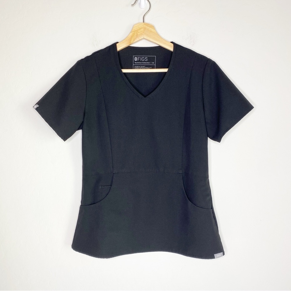 Figs Limited Edition Style Top Black Size XS
